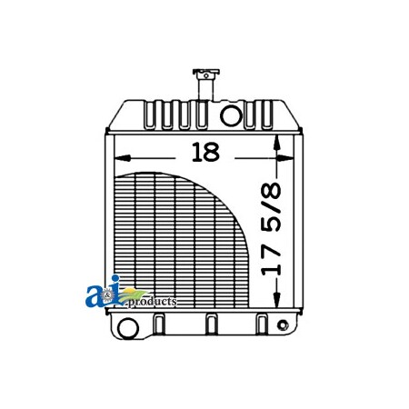 A & I Products Radiator 33" x23" x10" A-579010M92